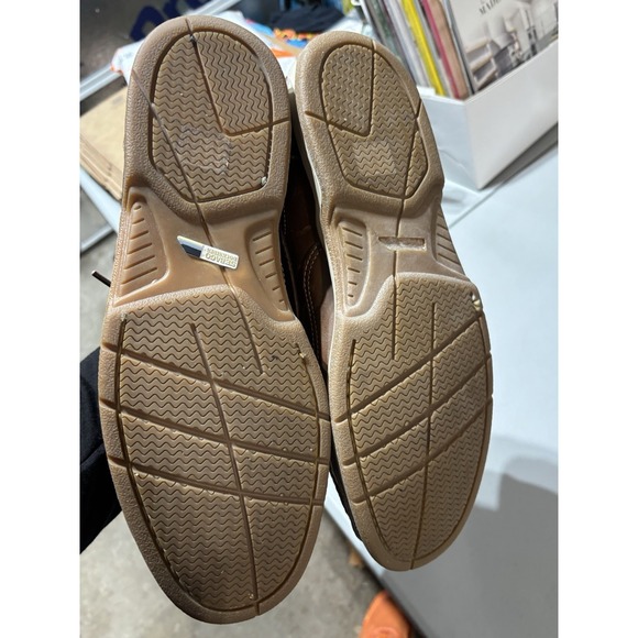 Sebago Schoodic Docksides Boat Shoes Mens 14W Leather Brown Classic Loafers - Picture 5 of 6